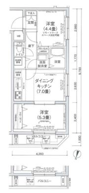 アイルプレミアム向島の間取り画像