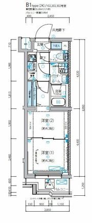 メインステージ成増Ⅱの間取り画像