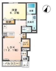 キャロット Bの間取り画像