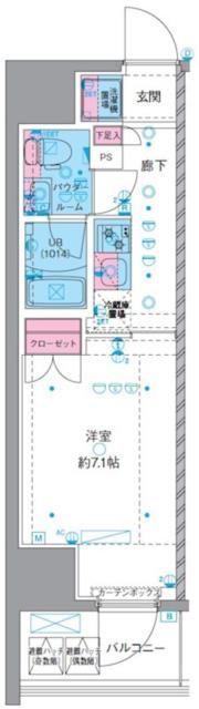 ジェノヴィア横浜石川町の間取り画像