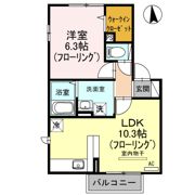 ソレイユ Dの間取り画像
