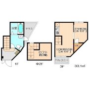 ガレット九産大前の間取り画像