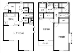 吉田テラスハウスの間取り画像