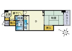 ライオンズマンション薬院中央の間取り画像