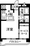 マンションパークハイムの間取り画像