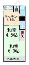 めぞんかもめの間取り画像