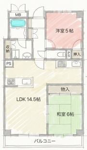 千里ピュア―ライフの間取り画像