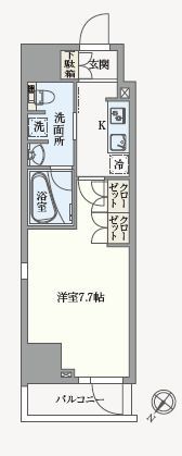 アジールコート汐浜キャナルの間取り画像