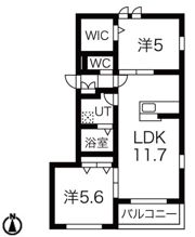 へーベルメゾン六甲道の間取り画像