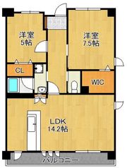 サンスカイ富久の間取り画像