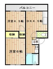 松沢ハイツの間取り画像