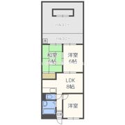 淀川中央マンションの間取り画像