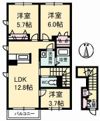 シャーメゾンTоwn福山北 B棟の間取り画像
