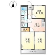 アーバンハイツリブ1の間取り画像