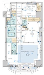 コンシェリア新橋 MASTER’S VILLAの間取り画像
