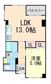 ロジュマン反高の間取り画像