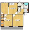 フレグランス渡村の間取り画像