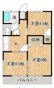 吉原ハイツA棟の間取り画像