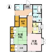 国立東貸家の間取り画像