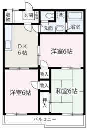 メゾン市ノ瀬の間取り画像