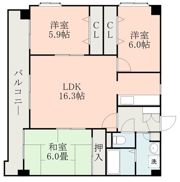 ブルージュ九品寺の間取り画像
