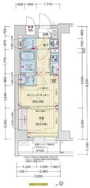 プレサンス ジェネ 赤羽 真正寺坂の間取り画像