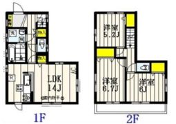 関野町戸建賃貸住宅の間取り画像