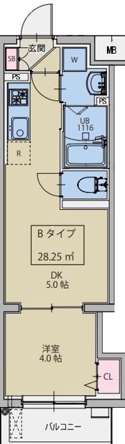AXIA M-City大阪瑞光の間取り画像