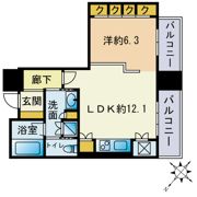 グランドメゾン福岡The Central Luxeの間取り画像