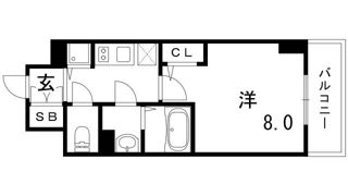 エスプレイス神戸ハーバーランドの間取り画像
