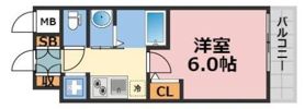 エステムコート難波サウスプレイスⅦリアンの間取り画像