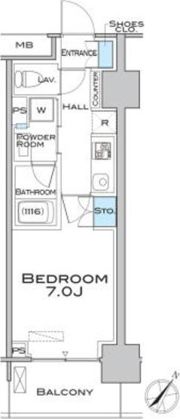 MFPRコート武蔵小山の間取り画像