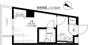 オーベル上馬B棟の間取り画像