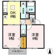 イーストヴィレッジ B棟の間取り画像