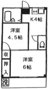 ハイツ欅の間取り画像