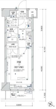 パレステュディオ新宿パークサイドの間取り画像