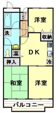 ニューライトマンションの間取り画像