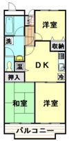 ニューライトマンションの間取り画像
