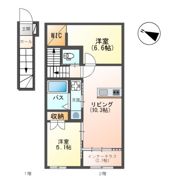 宗像市平井1丁目新築アパートの間取り画像