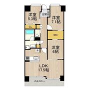 フロンティアタワー難波EAST (旧グランソレイユ日本橋)の間取り画像