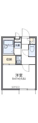 レオパレスメゾン ド ツルマの間取り画像