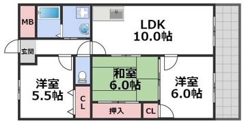 ファミール永田の間取り画像