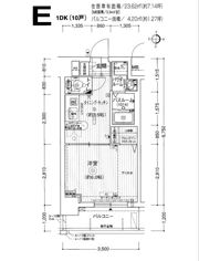 エステムプラザ梅田扇町公園パークランド205の間取り画像
