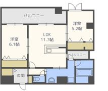 シャルマン天神南の間取り画像