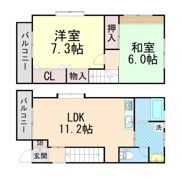 森南町3丁目貸家の間取り画像