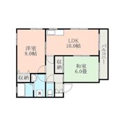 カーサ帯山B棟の間取り画像