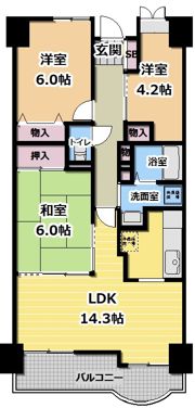 メイプルパークスクエア西弐番街の間取り画像