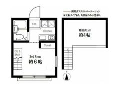 ハーミットクラブハウス峰岡A棟の間取り画像