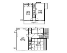 浜野戸建ての間取り画像