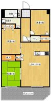 大和マンションの間取り画像